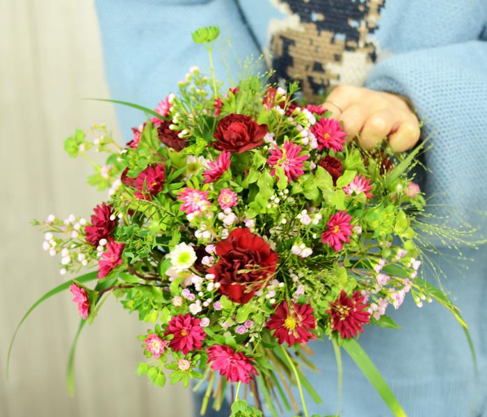 ほぐれた花束